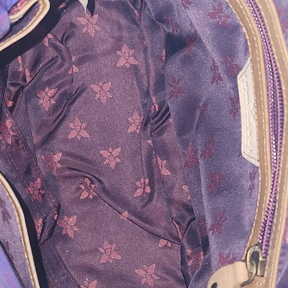 ANUSCHKA SUNSET PAISLEY HAND PAINTED LEATHER HANDBAG WITH CROSSBODY STRAP NEW - Picture 9 of 14